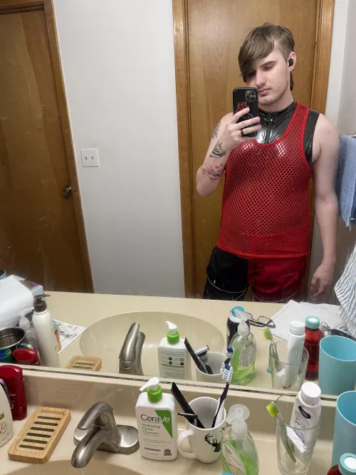 First time styling latex into an outfit