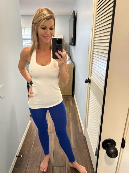 No bra because perfect tits and nipples don’t need one