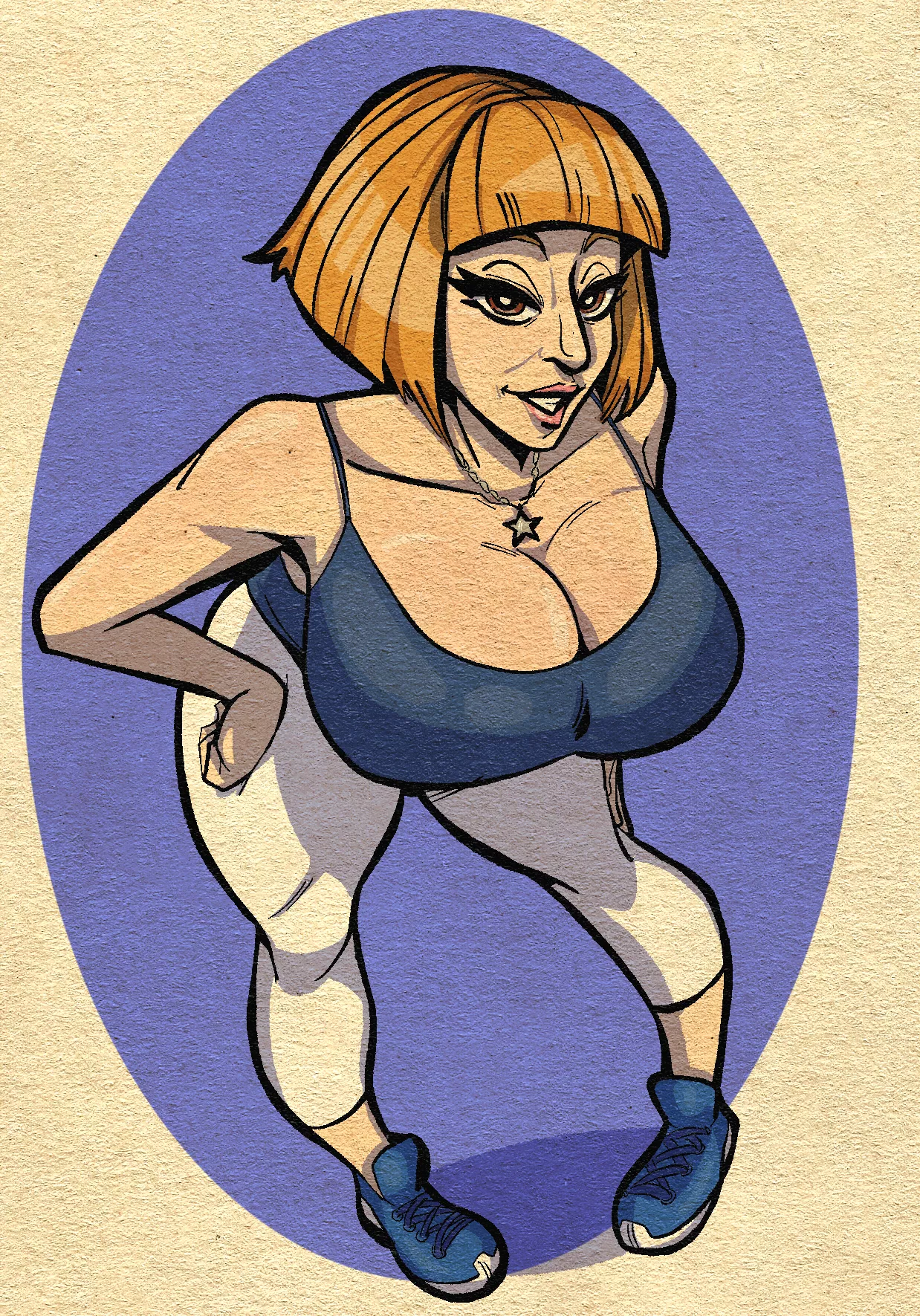 Sara Jay ready for a workout