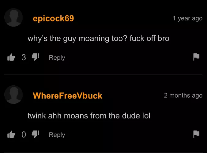 Tbf he was moaning more than the girl