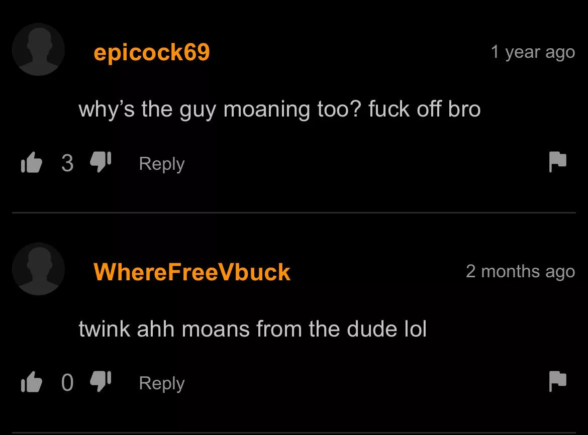 Tbf he was moaning more than the girl