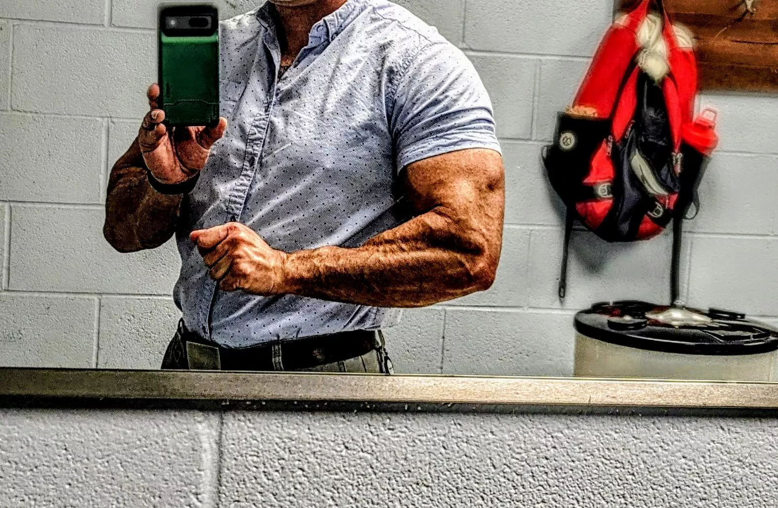 Workout finished. Back to work.