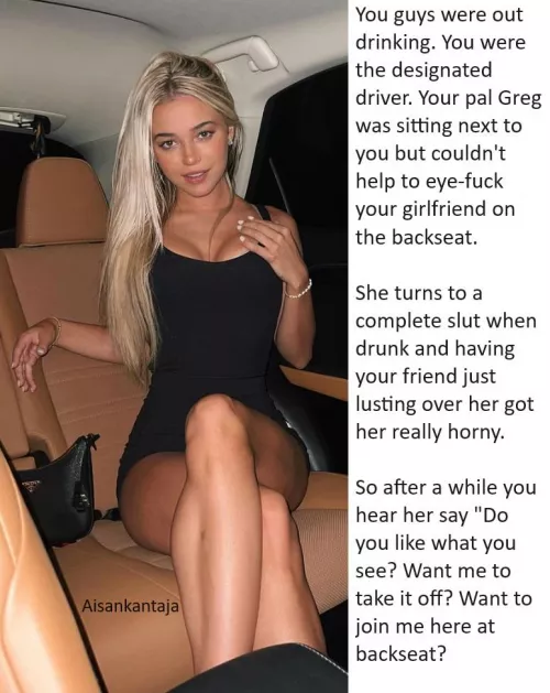 You immidiately pulled over so your friend could go to the backseat. You were in for a show tonight!