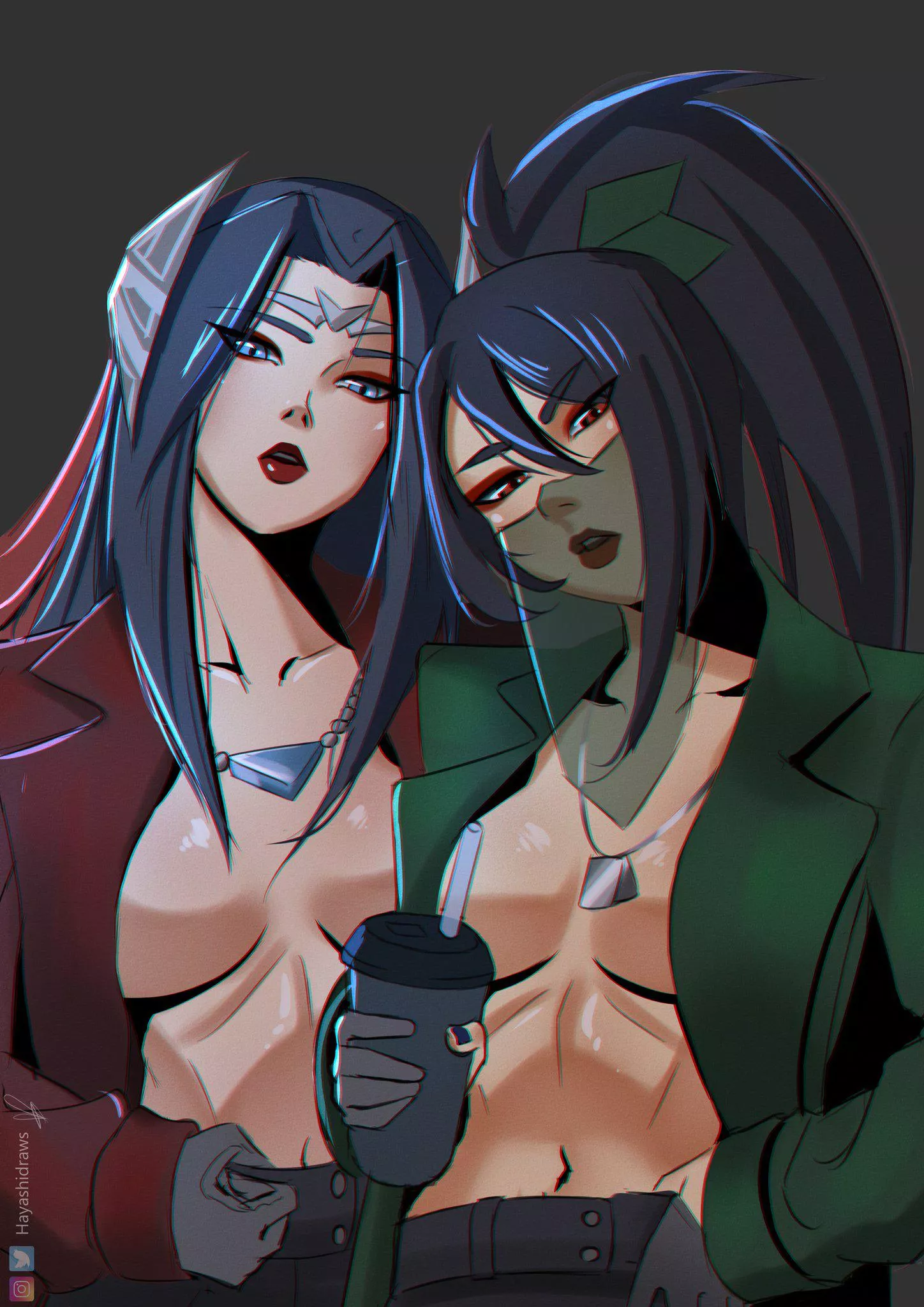 Akali and Irelia (HayashiDraws)