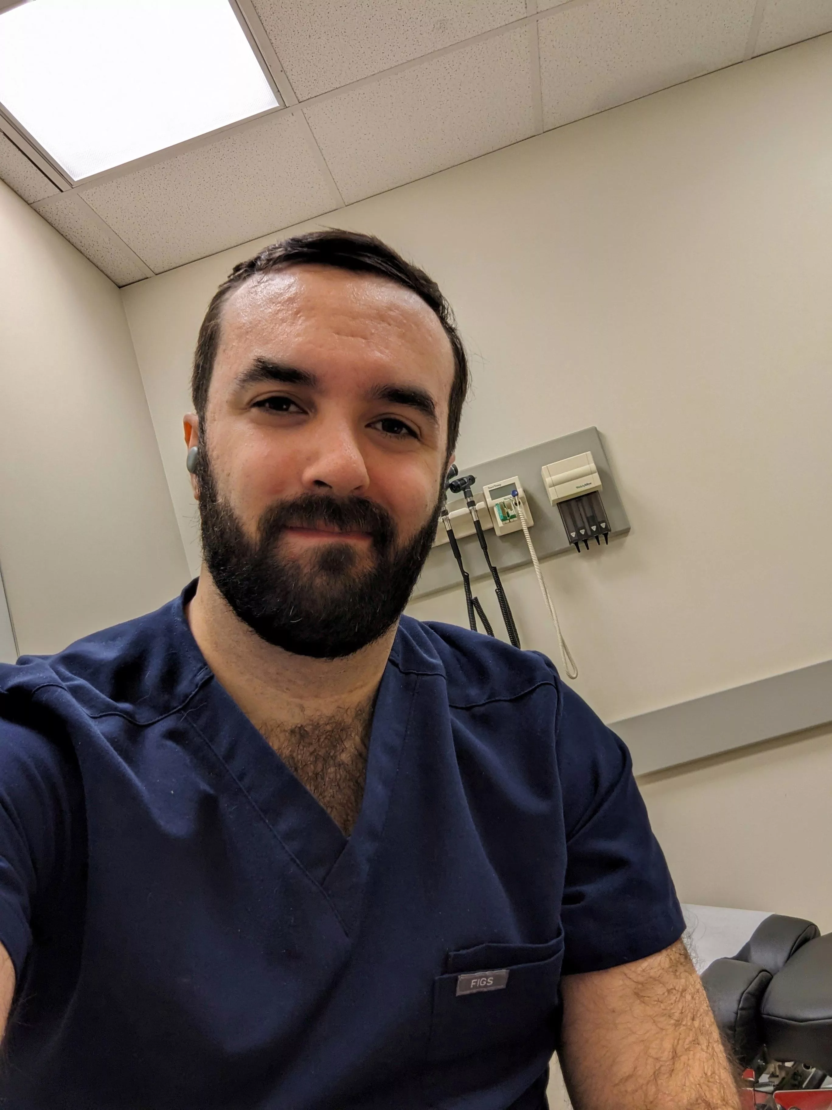Another day in clinic with a fresh haircut