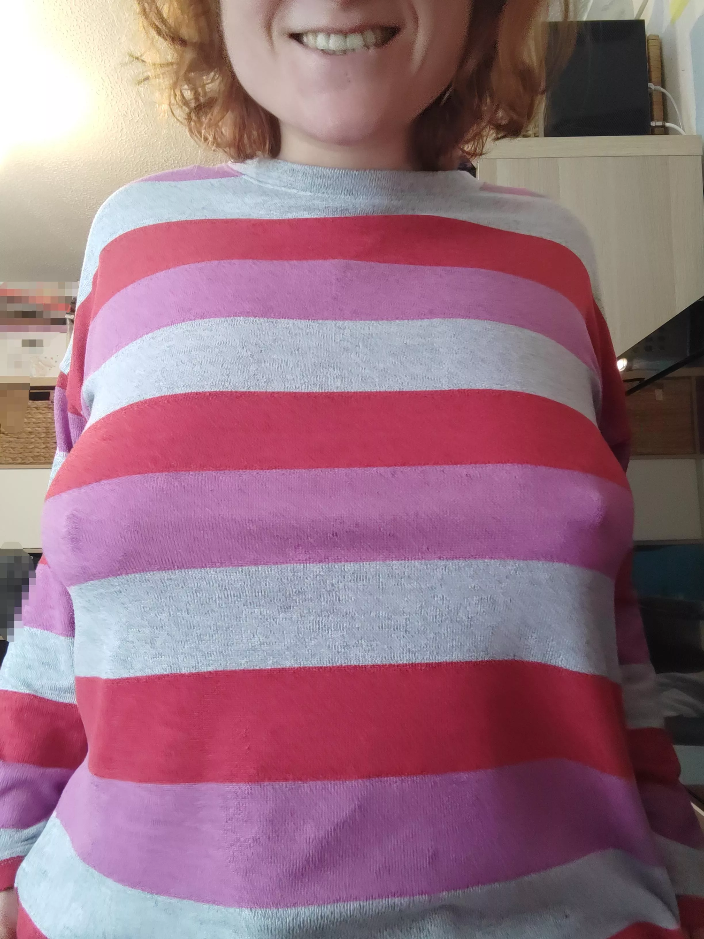 Be free you stripey boobies 😂