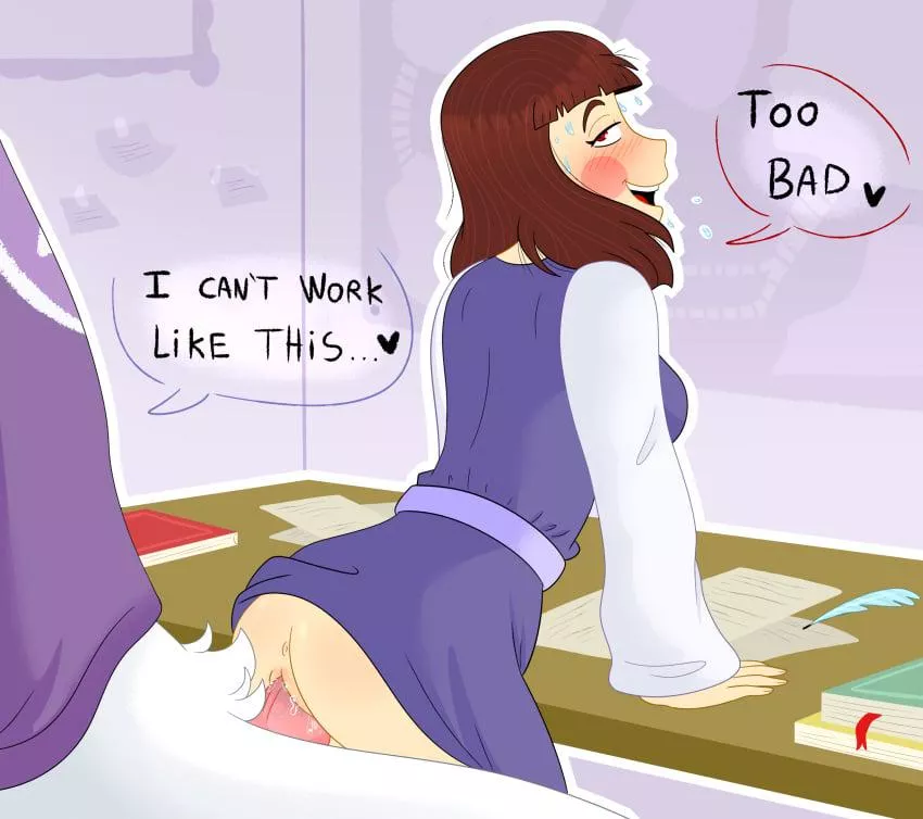 [Chara] distracting [Asriel] (rainyart) 