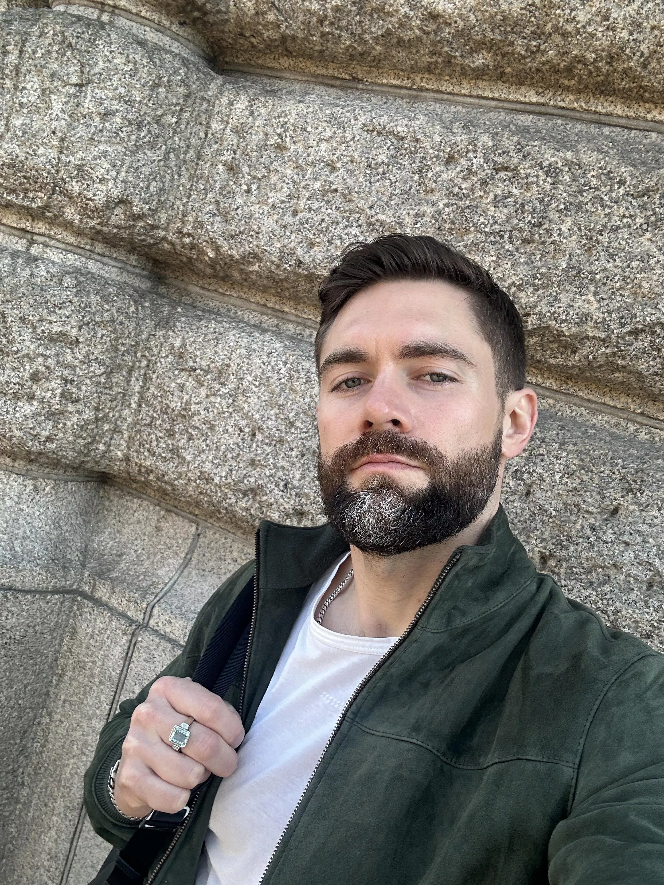 first spring sunshine; took a walk