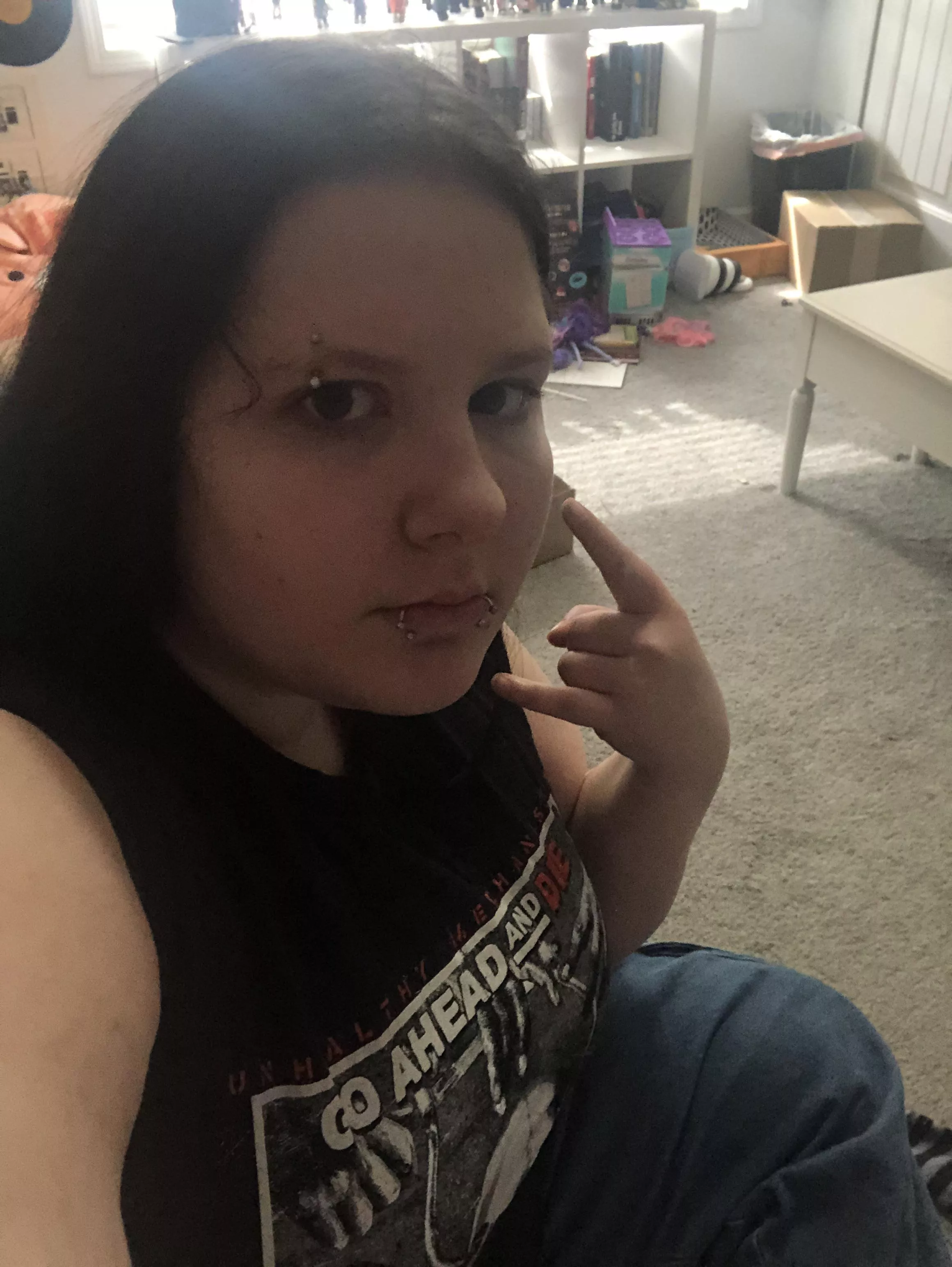 Have you ever seen a diapered metalhead chick?