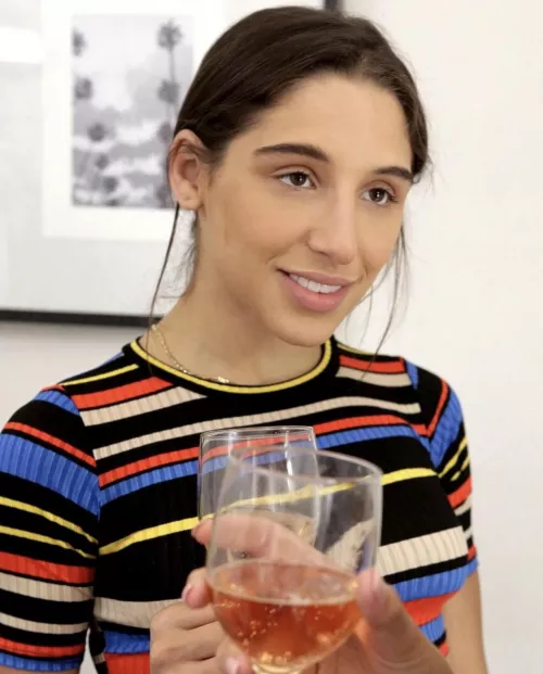 Abella getting tipsy! 🍷 