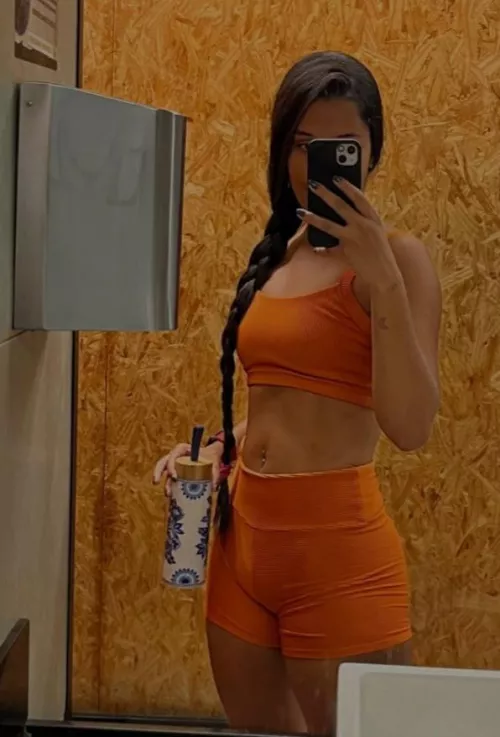 After work out in orange
