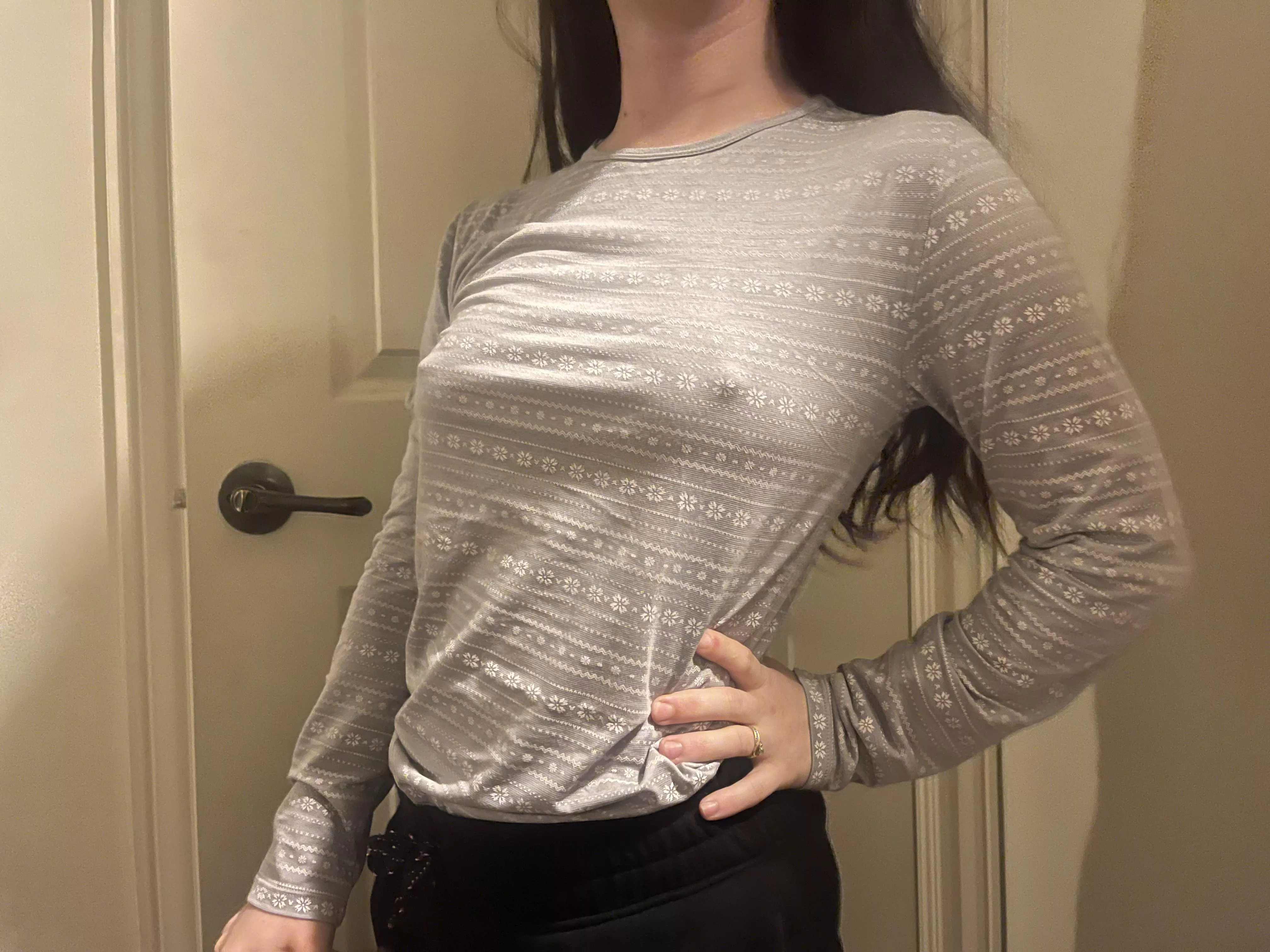 Comfy jammies really show off my pokies 