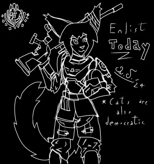 Democracy is universal, Enlist and prove your courage