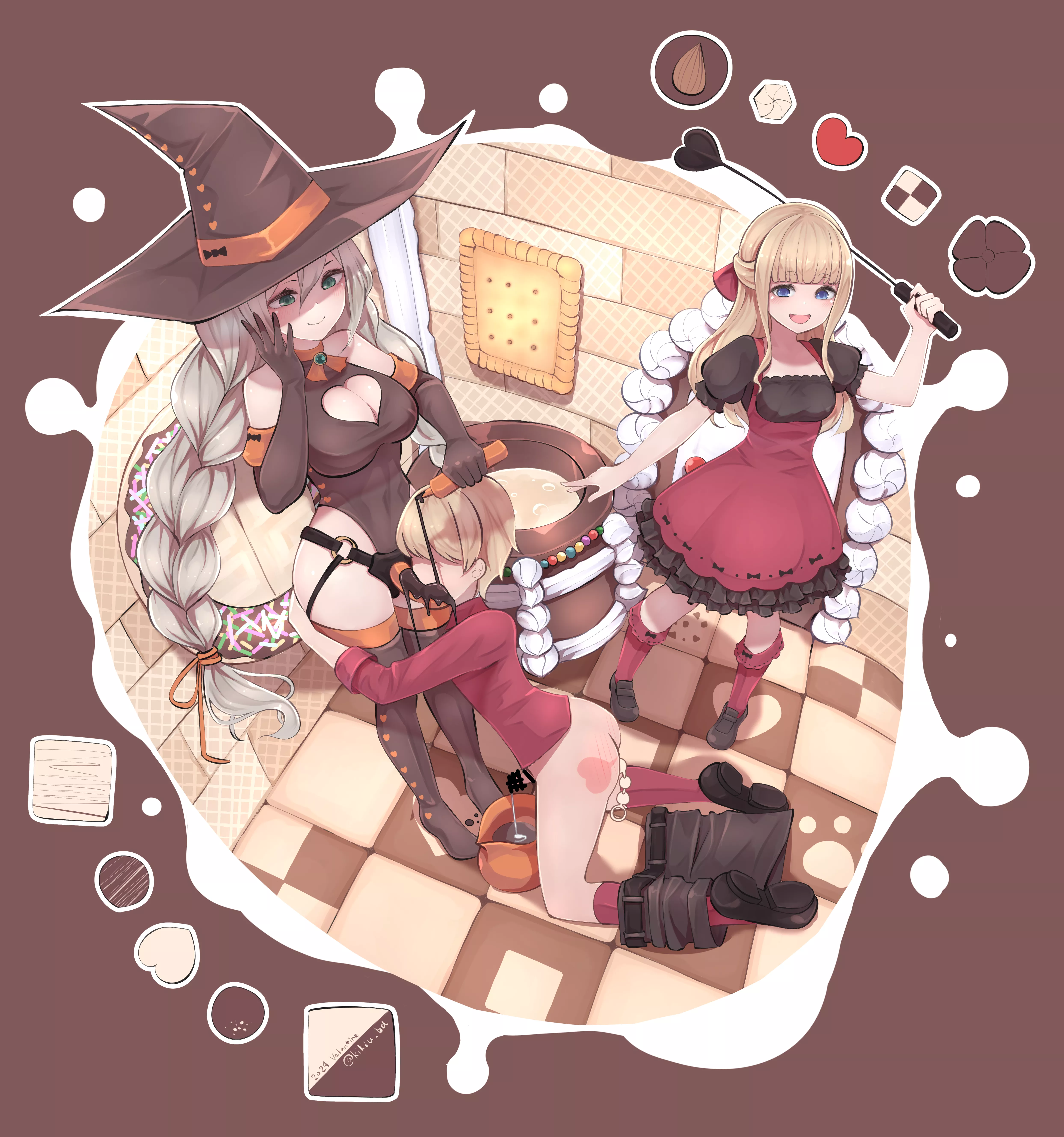 Giving him a sweet treat