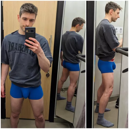 Just trying on a new t-shirt