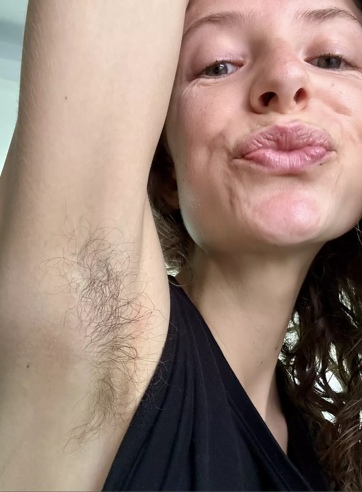 May you want the whole dose of my hairy pits?