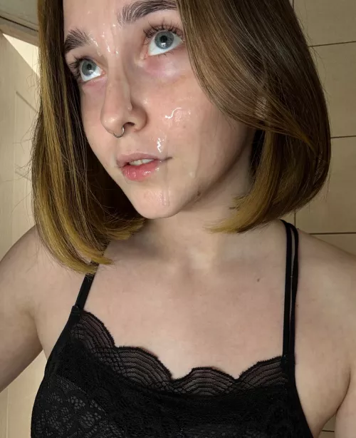 My face look better when covered with cum