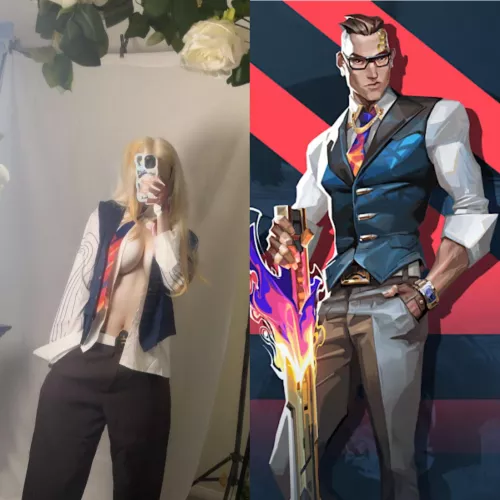my lewd chamber cosplay (valorant)