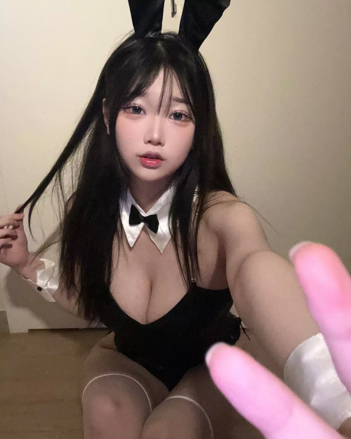 Naughty Asian bunny