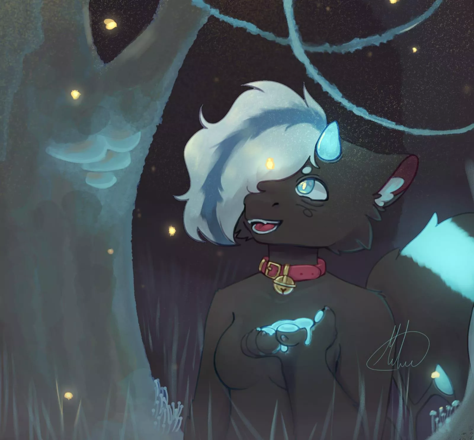 Rare lil fireflies (by me)