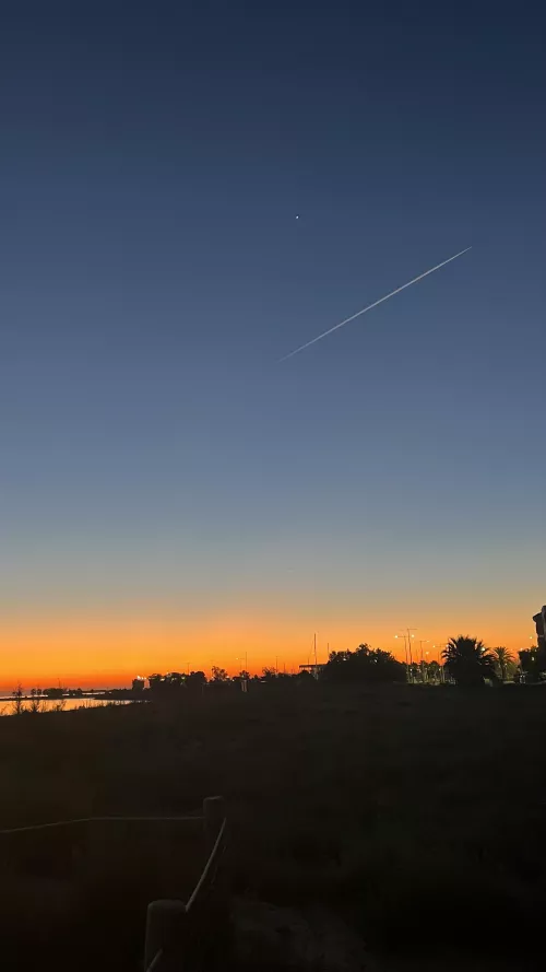 Sunrise in a clear sky