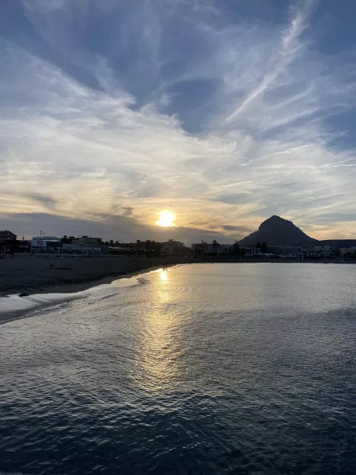 Sunset in Javea Spain