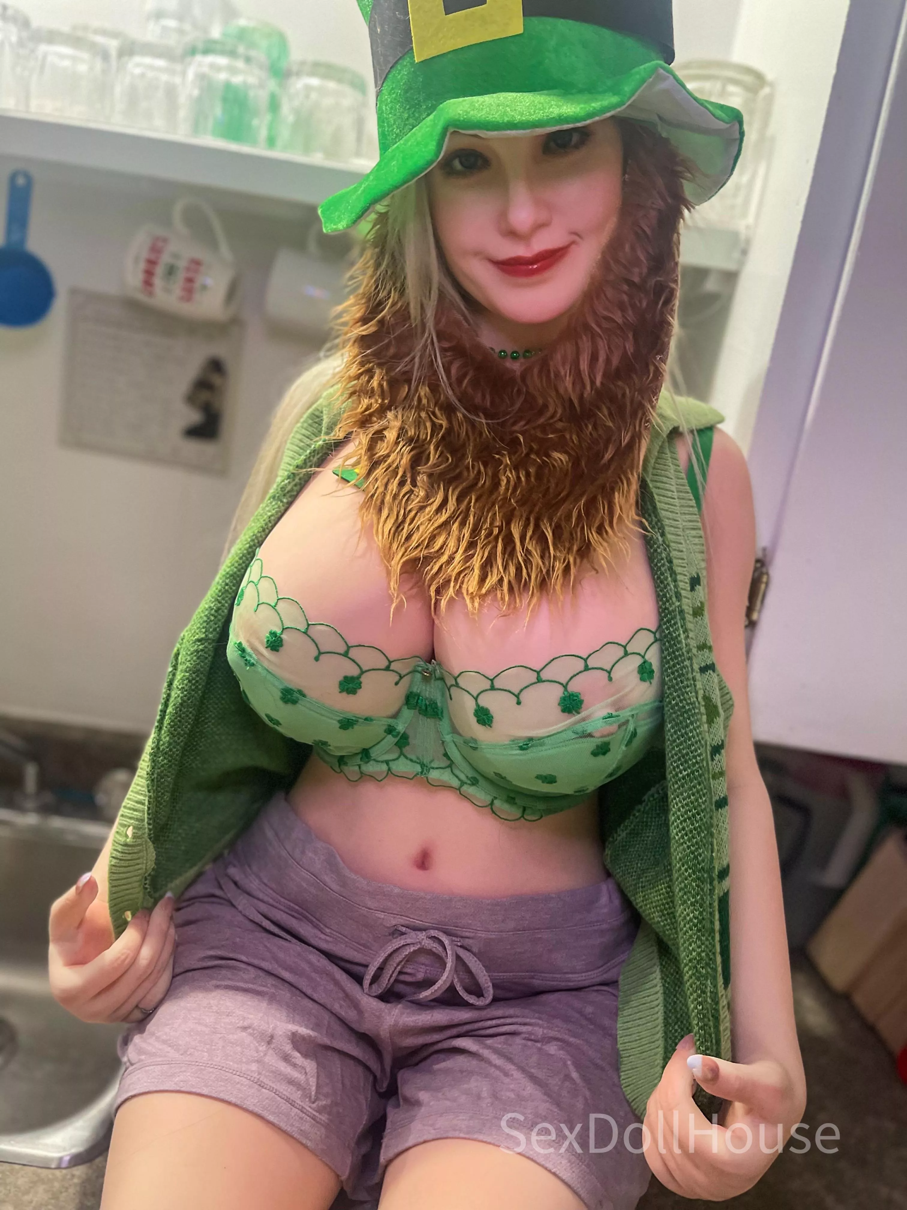 Visit from a big boobed leprechaun🍀 