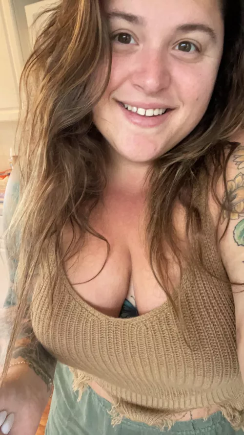 do my tattoos and big natural breasts make your day?