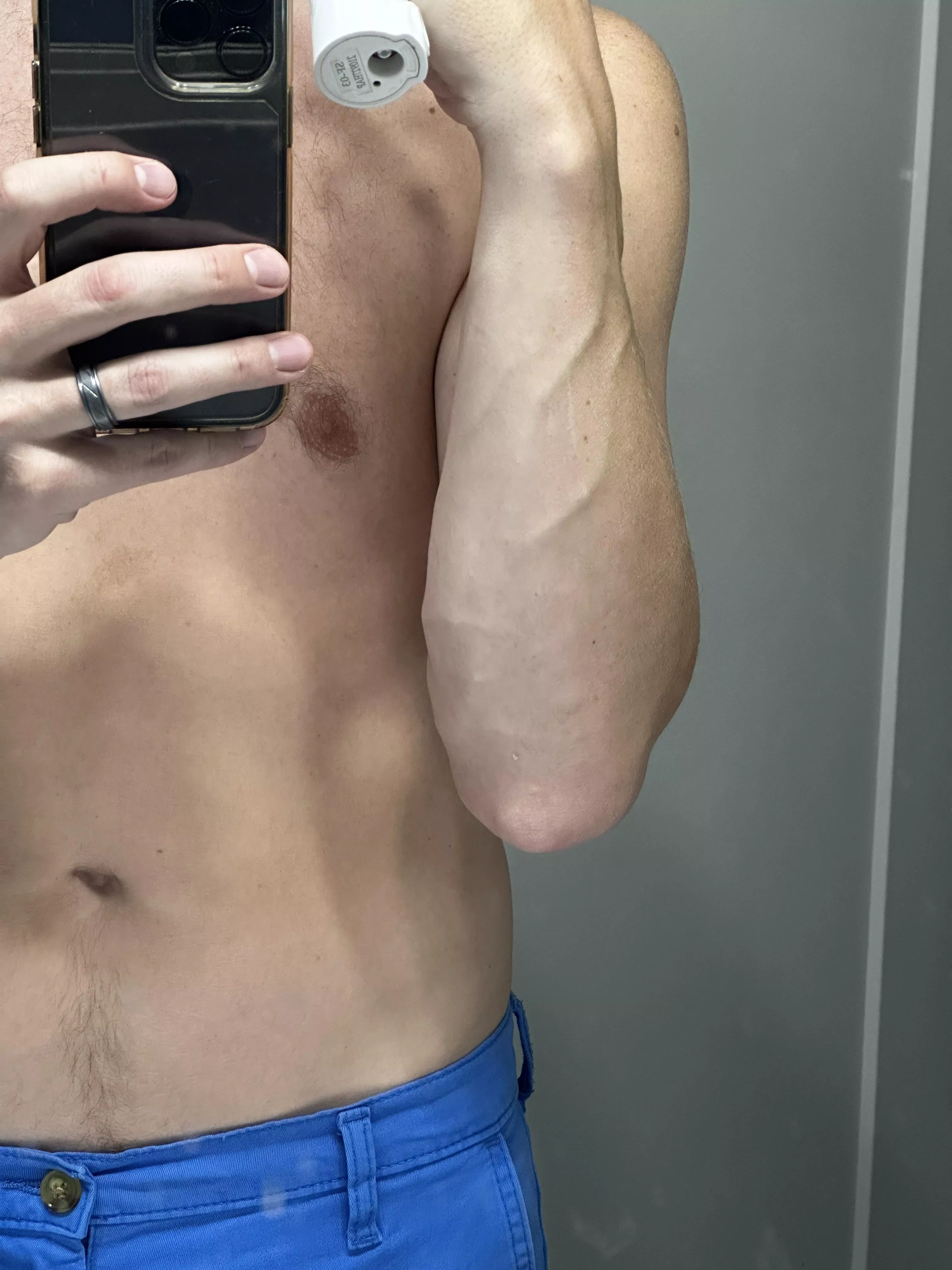 Even brushing my teeth makes my veins pop 😂