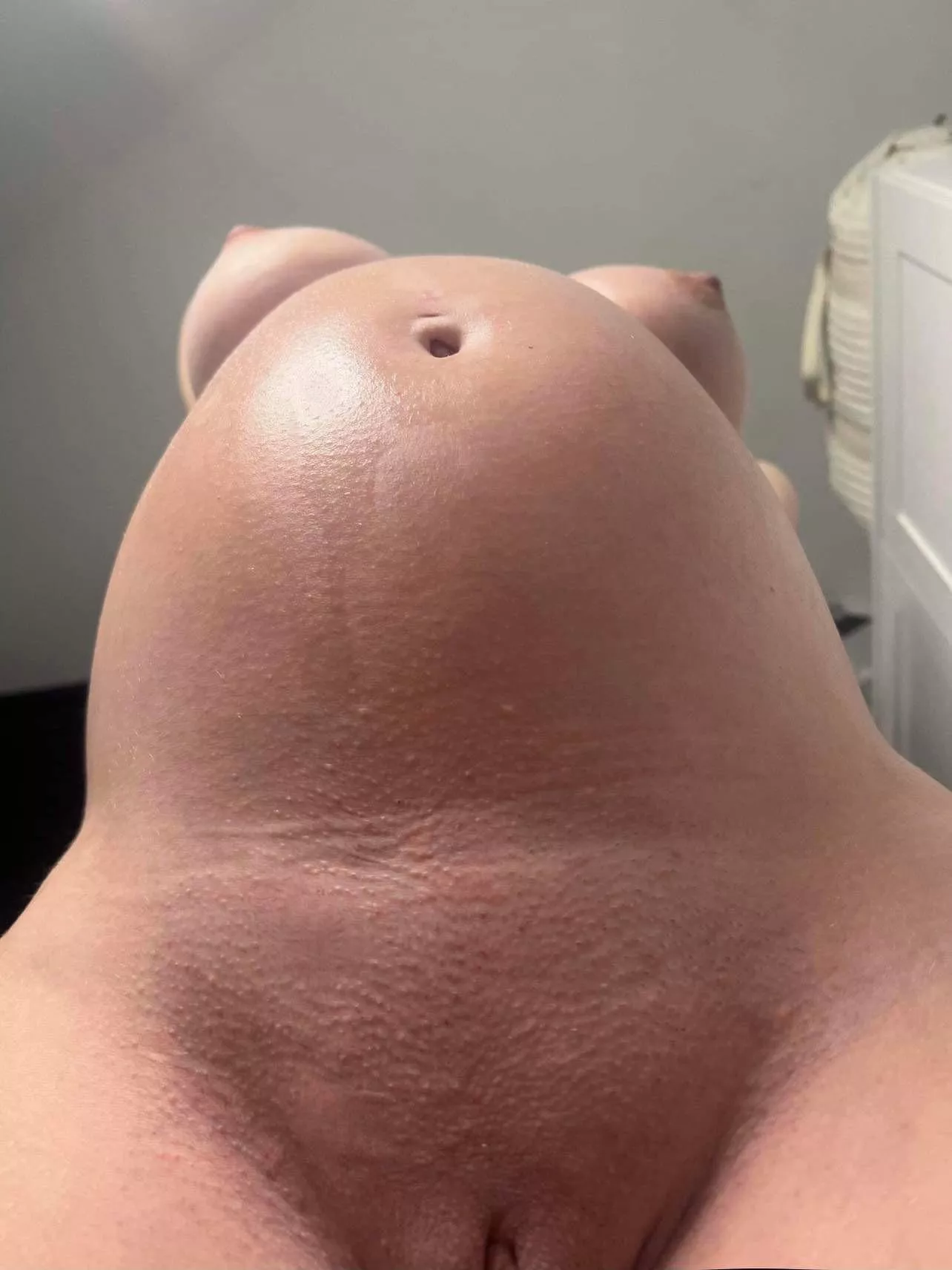 is this a better view when eating my pussy now i’m pregnant ? 