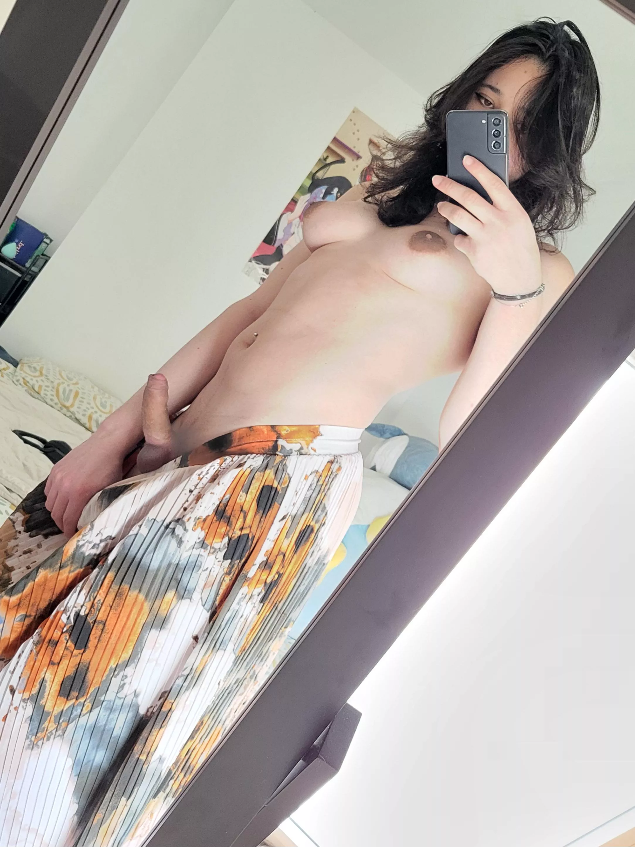 It's making a bump under my dress... won't you help me get it down? 😏