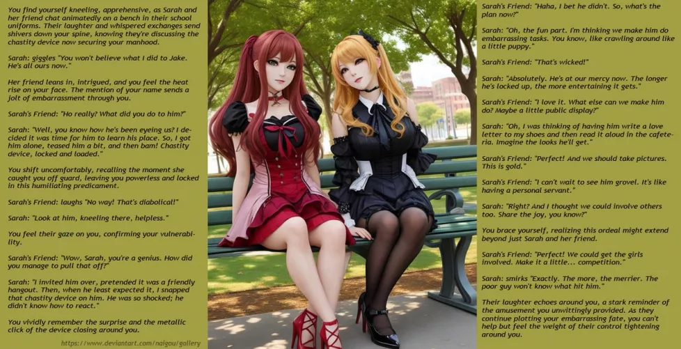 Kneeling to your Schoolmates' Delight