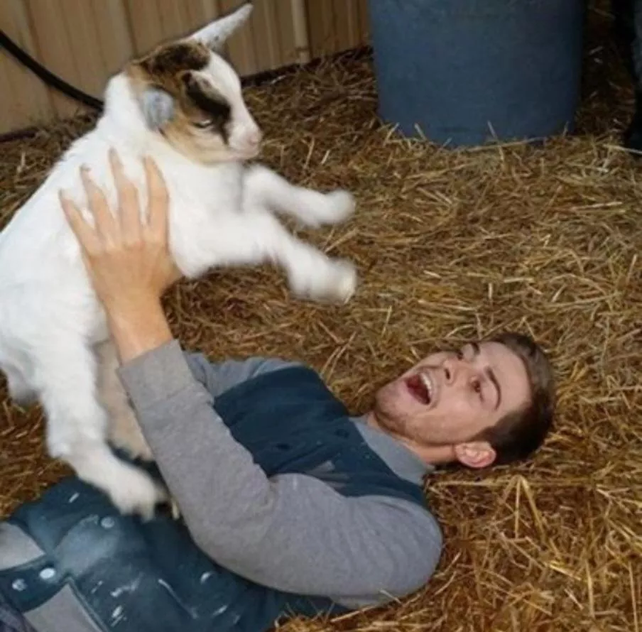 Not a gaming post but playing with something cute 