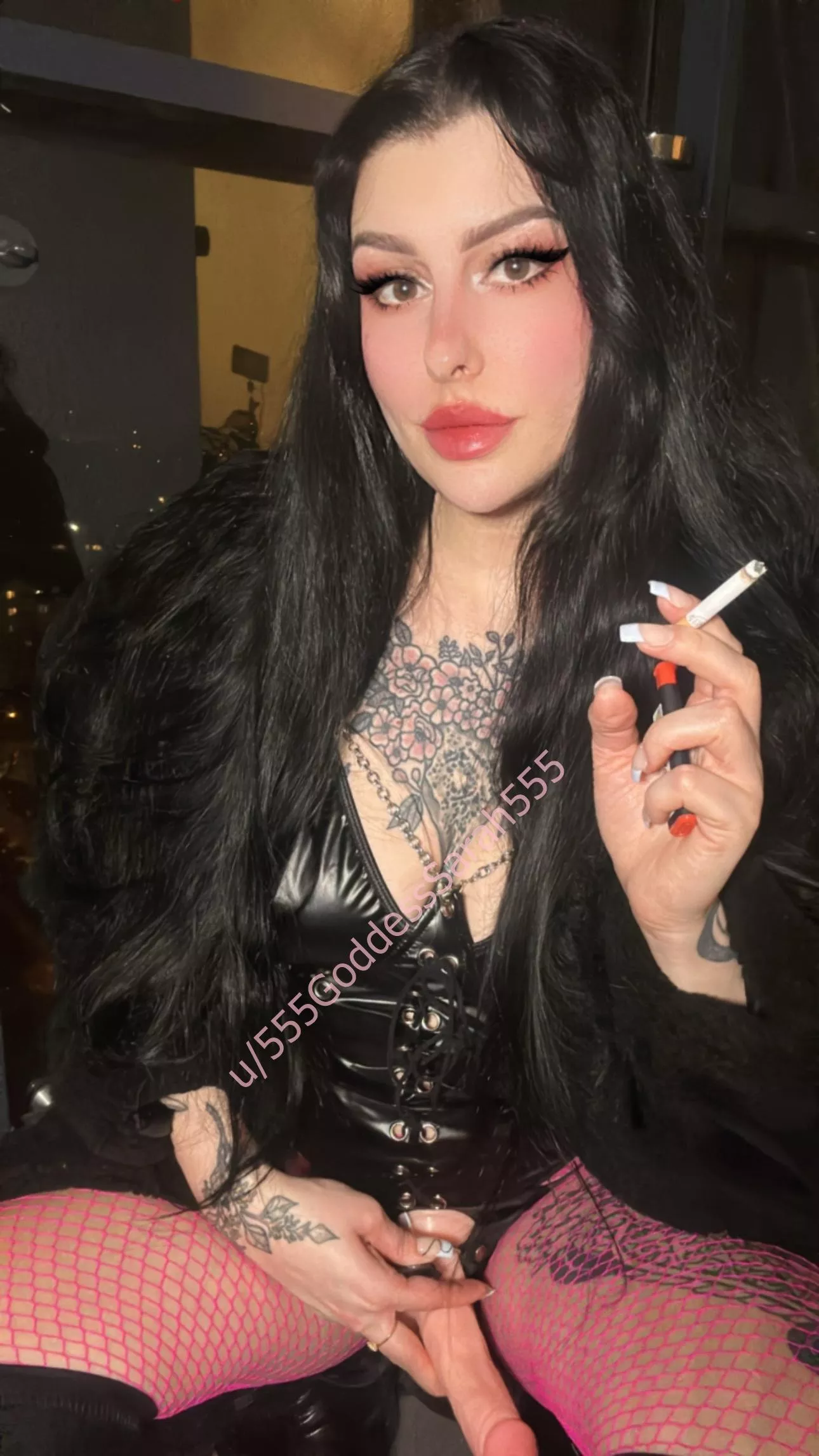 On your knees and let me put out  my cig on your head 