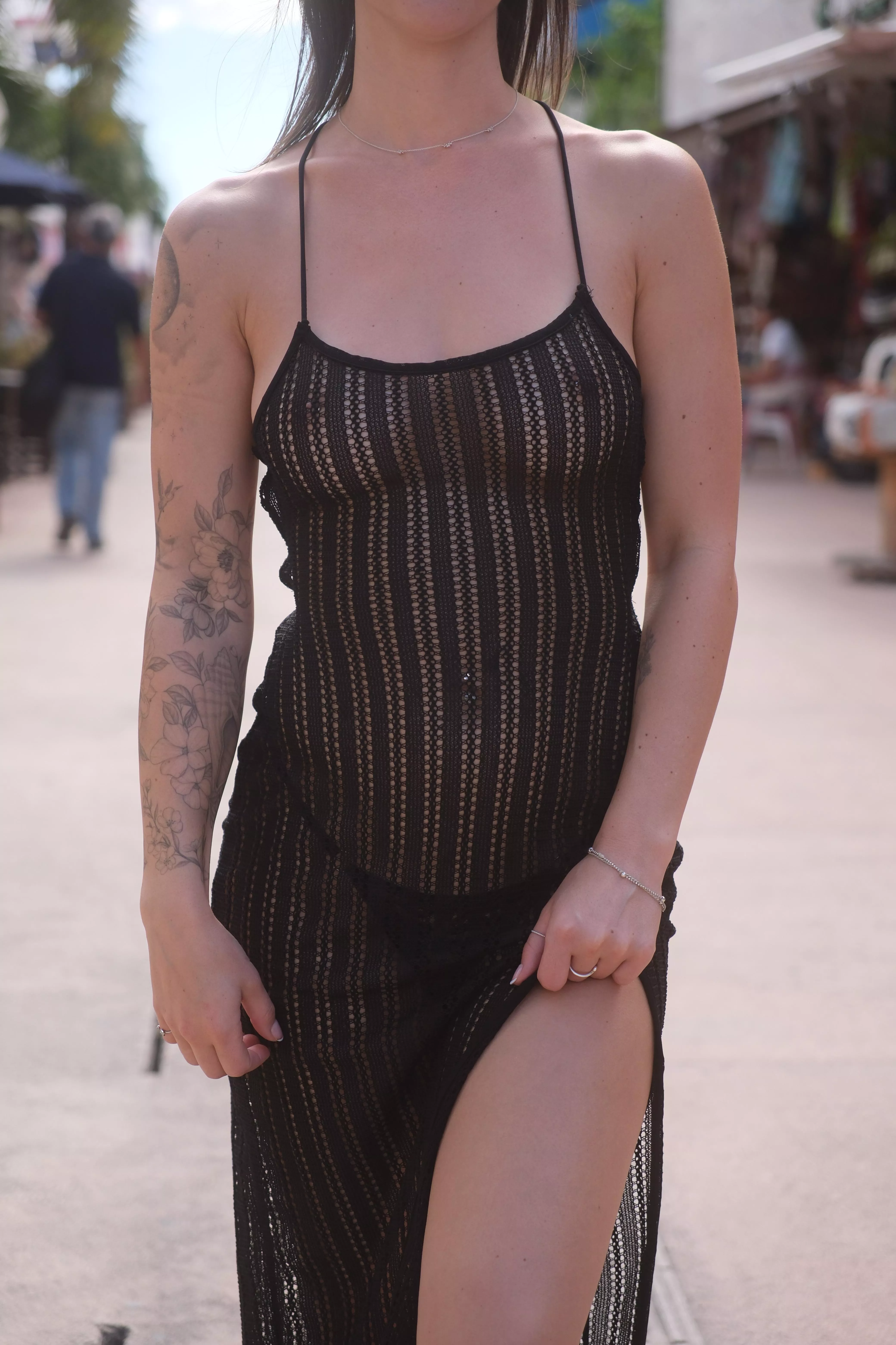 They made me put on clothes, so I chose something modest