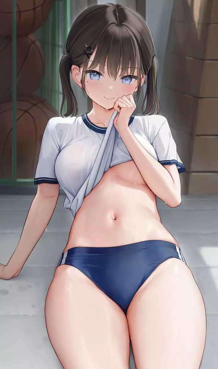 Worked up a sweat playing sports