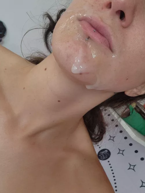 all over my mouth, how I looove this