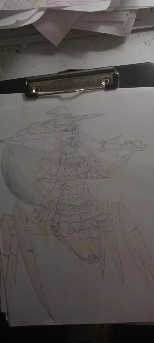 Miss Olivia Spindle, the spider witch ( source: me)