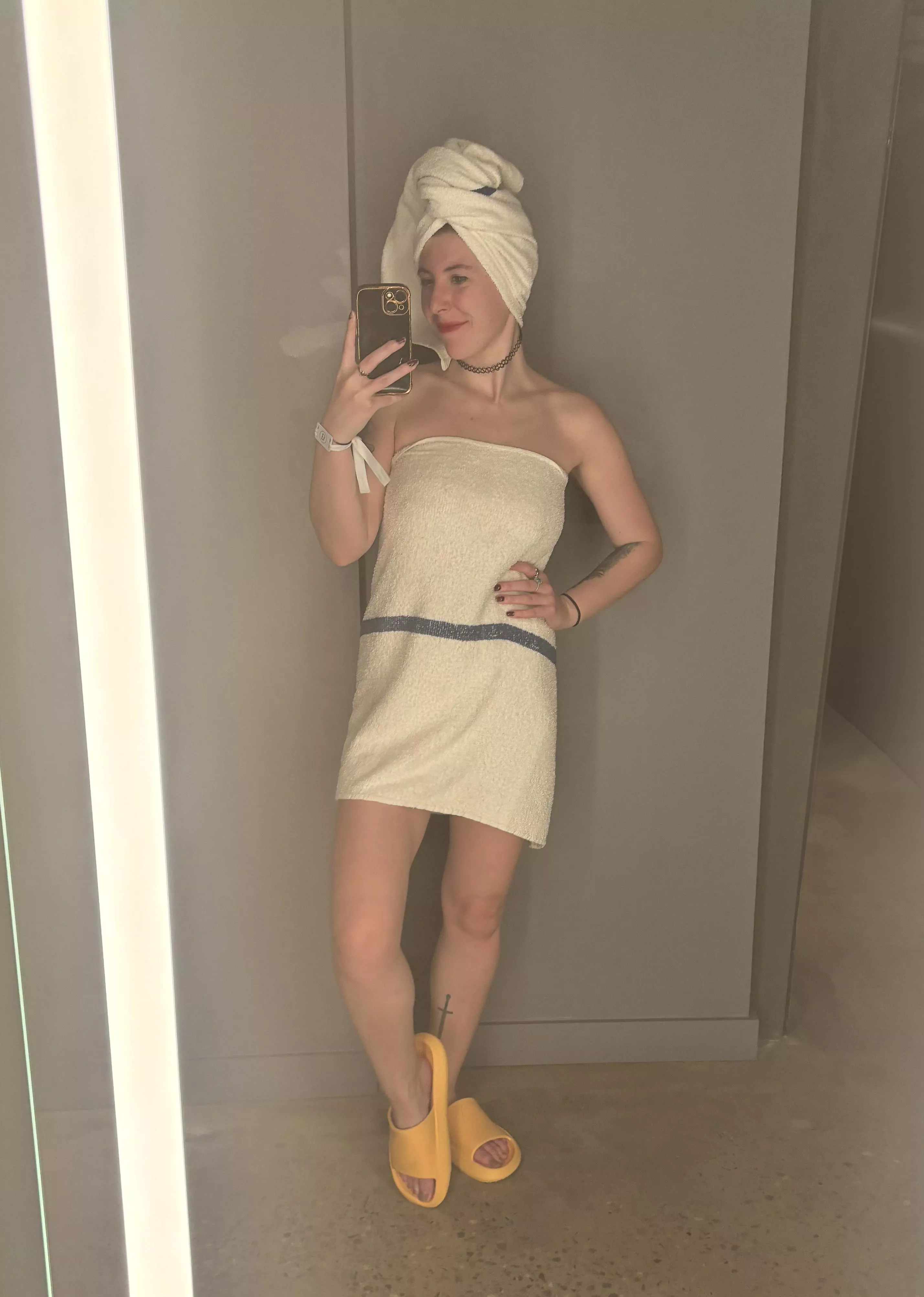 Sexy in the steam room