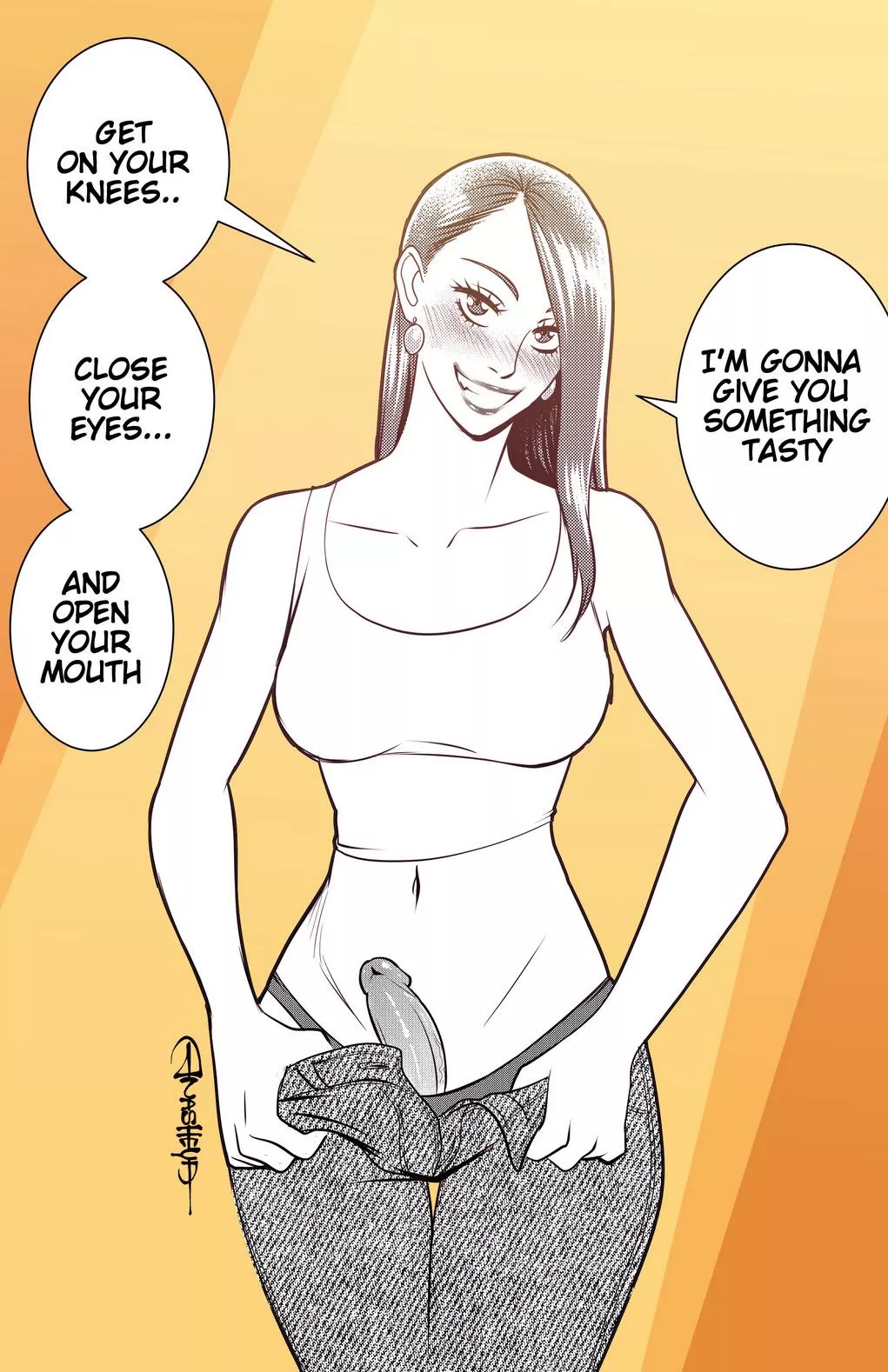 She has a tasty surprise 