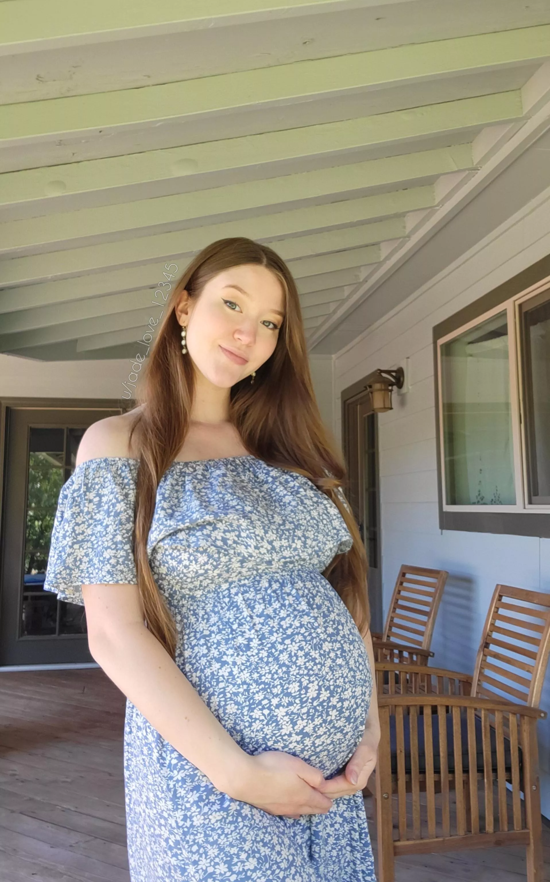 This is the dress I wore to my baby shower - Do you like it? 