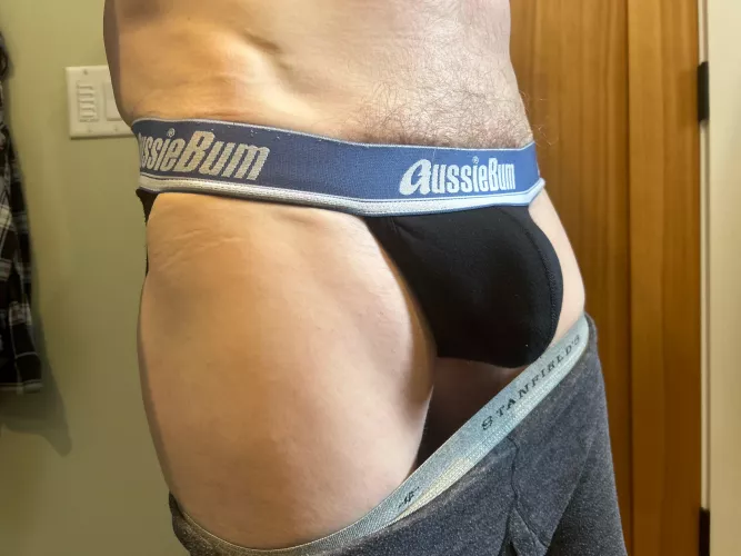 Under my long johns. 