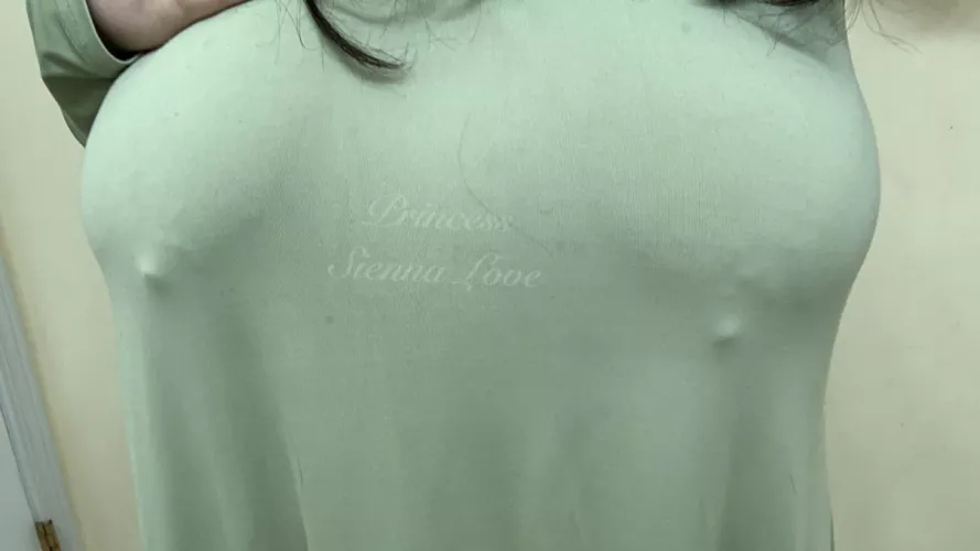 Even loose dresses can’t hide these perfect tits