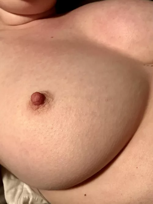 Goosebumps and small hard nipples
