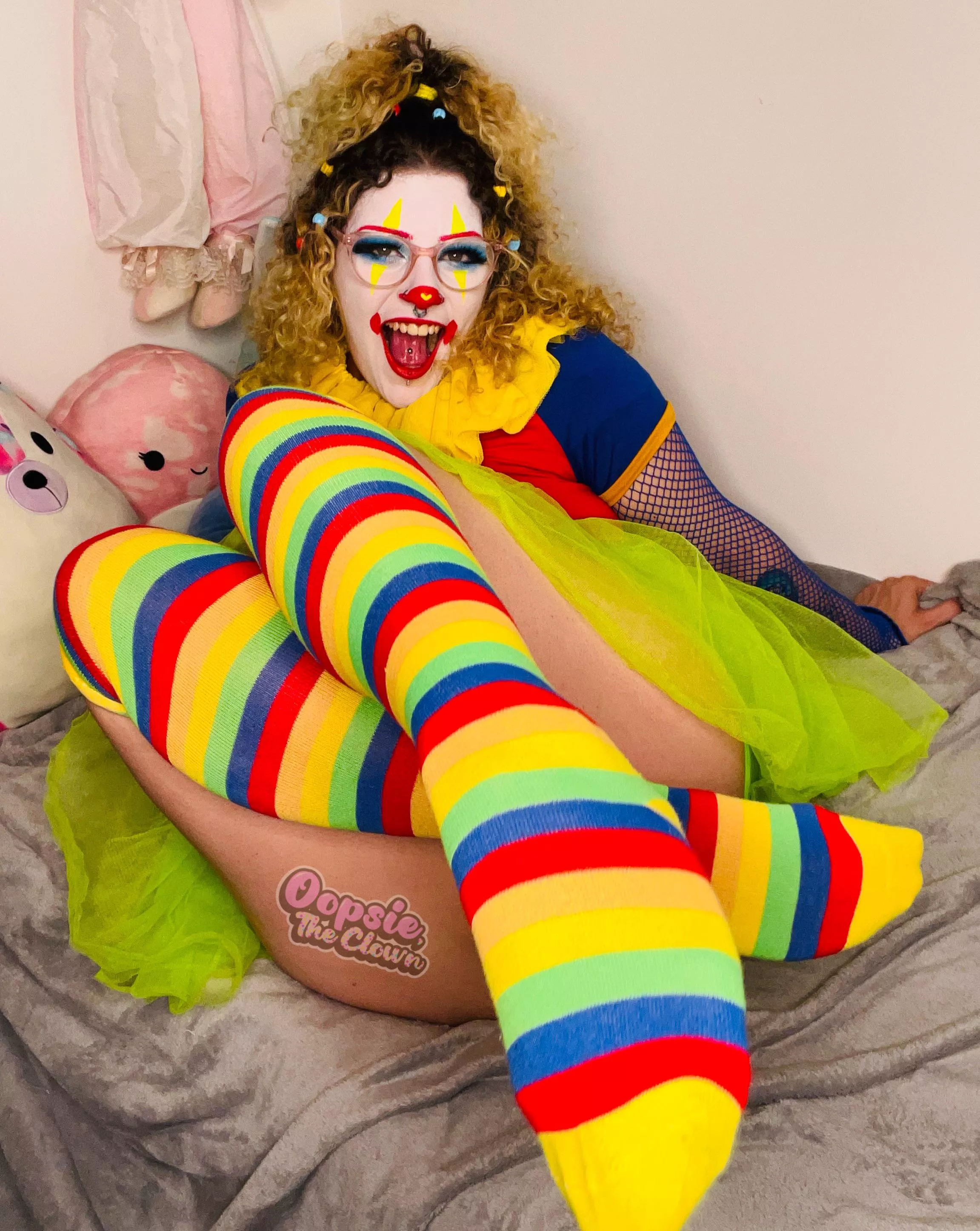 I love super colourful socks! 