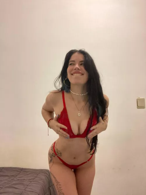 I think this bikini gives me something sexy.