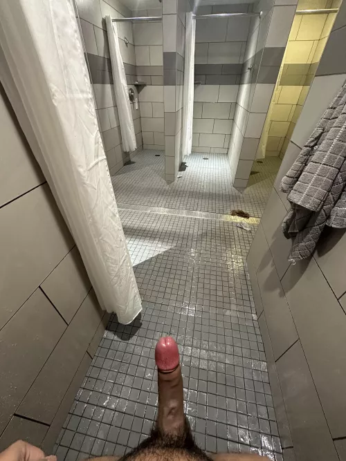 Little guy wouldn’t go down in the men’s locker room