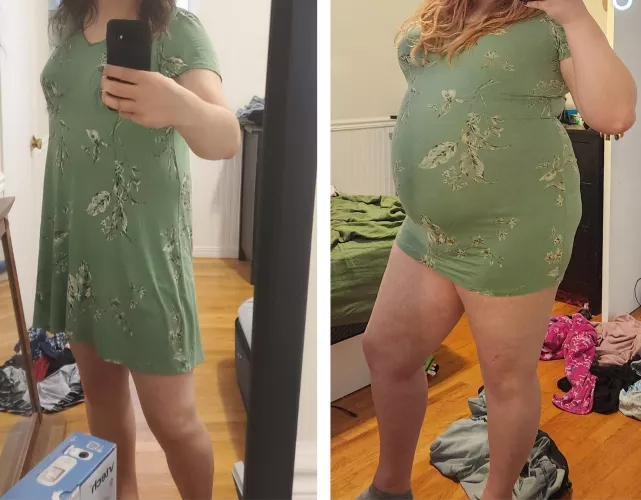 Same dress, 100 pounds more ;)