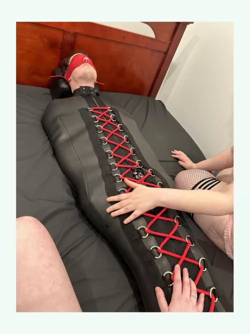 Sealed up in my neoorene sleepsack [OC]