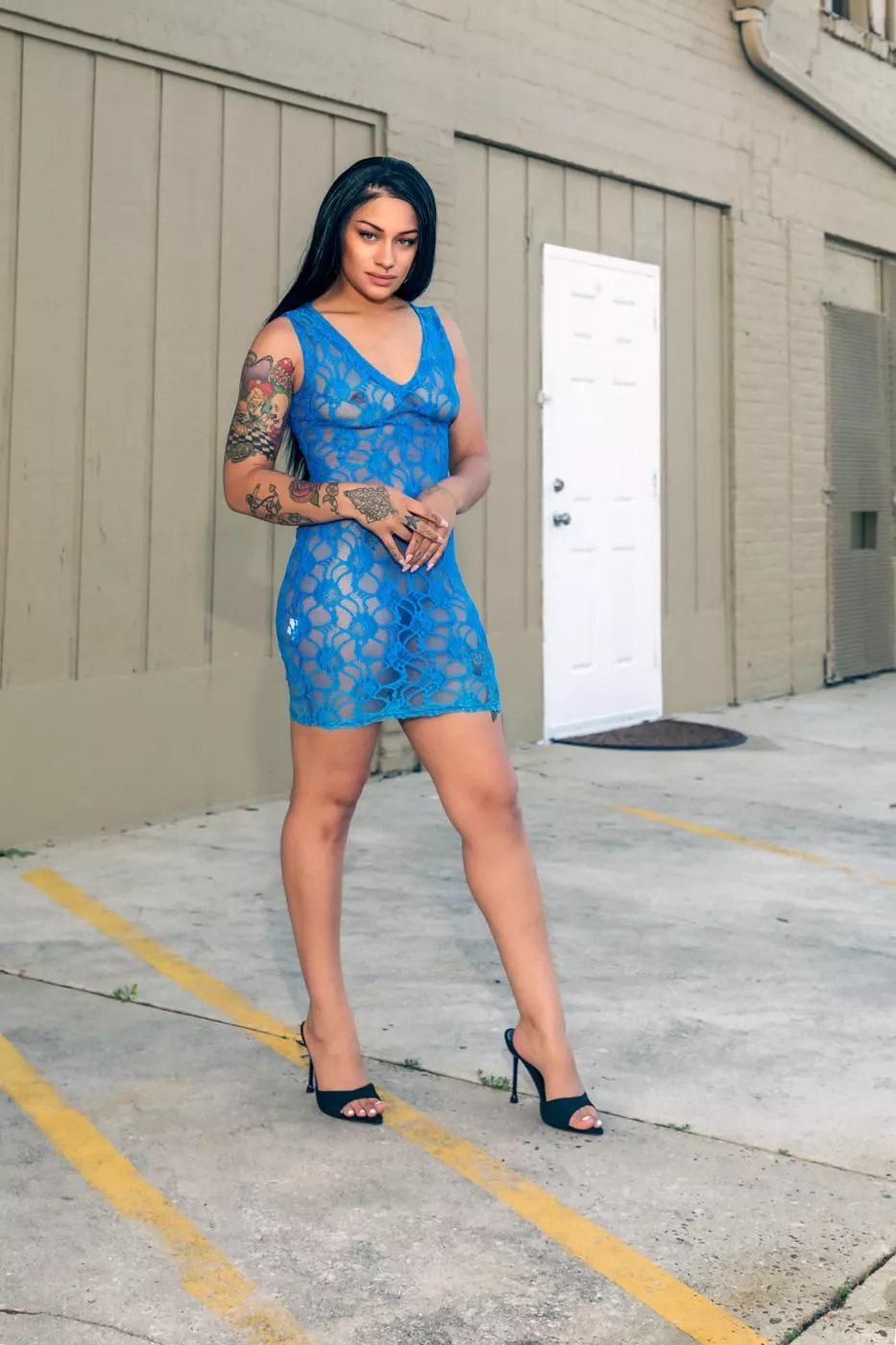 This dress is a little see through…